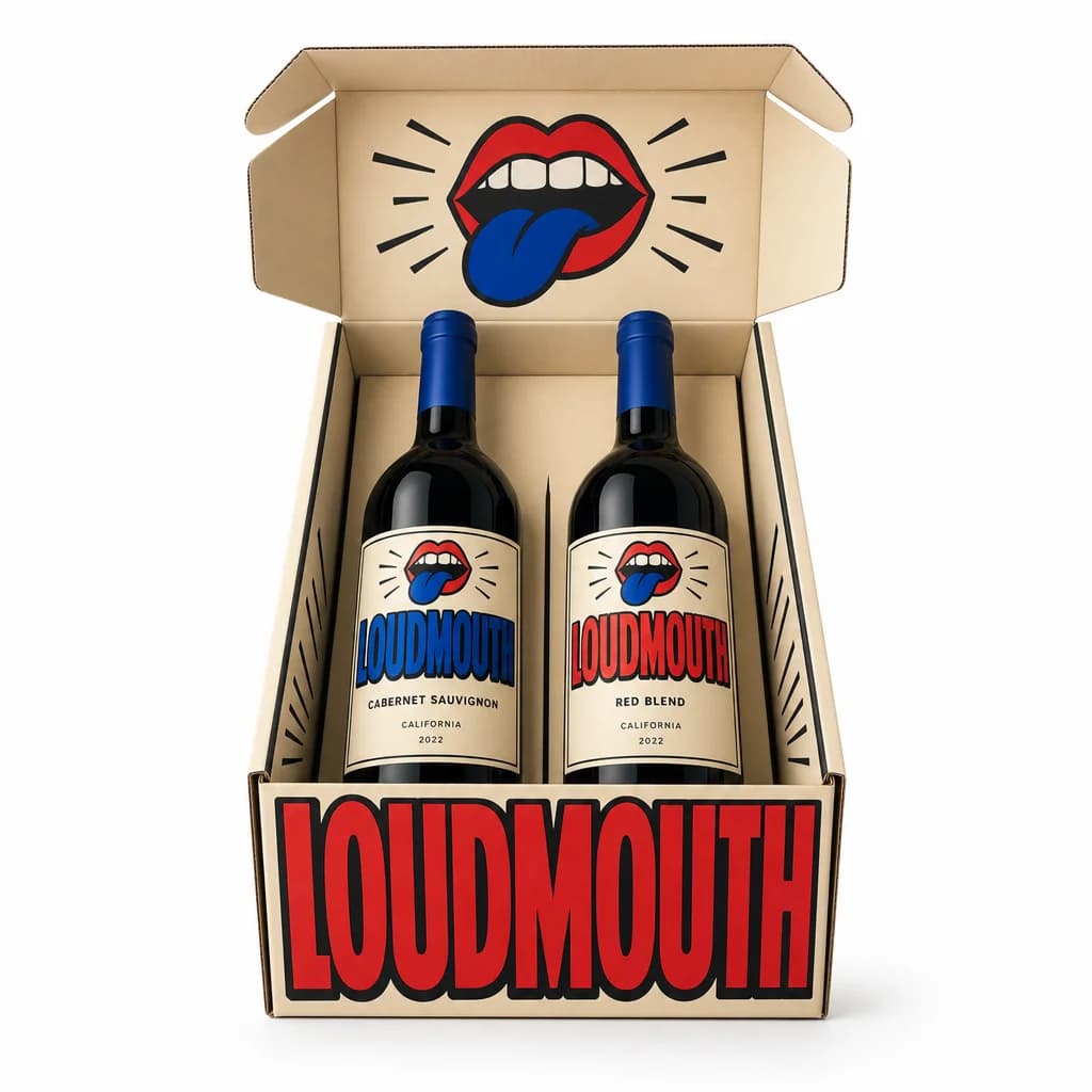 LOUDMOUTH alcohol-free wine gift box