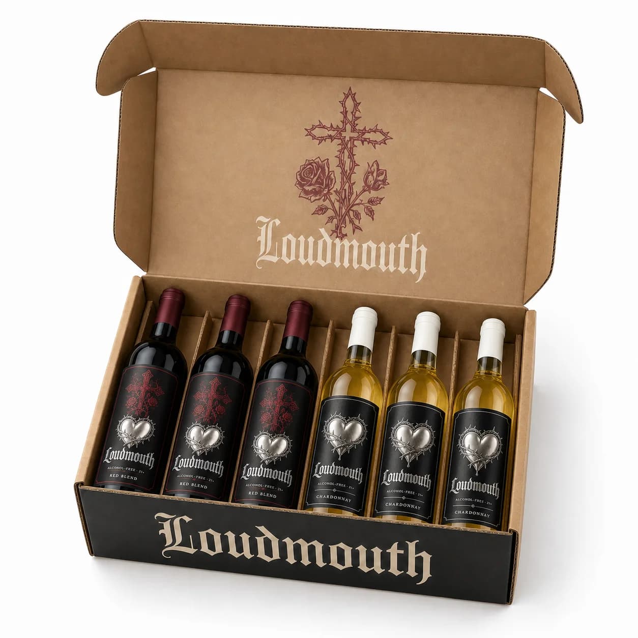 Kraft LOUDMOUTH case holding six bottles
